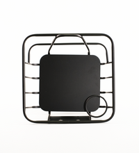 Fatbike Front Carrier Basket – Black Aluminum with Aluminum Insert & Cup Holder – Compatible with Ouxi V8/V20, EB2/EB4/EB8