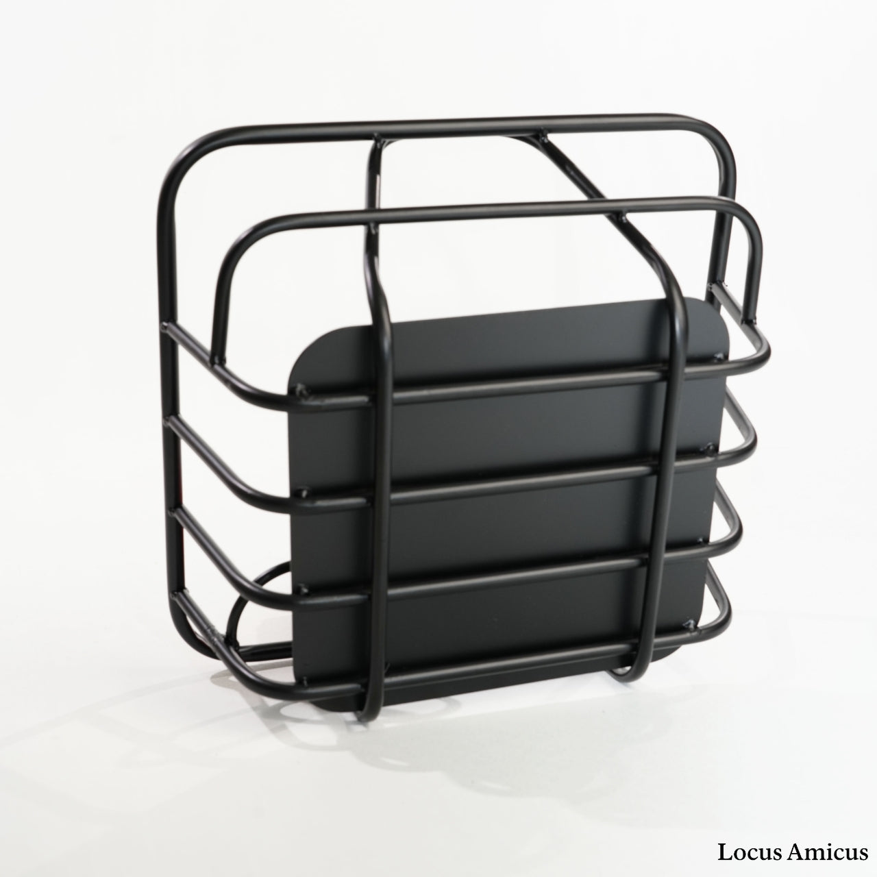 Fatbike Front Carrier Basket – Black Aluminum with Aluminum Insert & Cup Holder – Compatible with Ouxi V8/V20, EB2/EB4/EB8