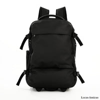 Locus Amicus Maximus Smart Travel Backpack – Luxe 2-in-1 Rugzak & Trolley (60L) met Weegschaal, USB-poort, Laptopvak & Vacuümpomp