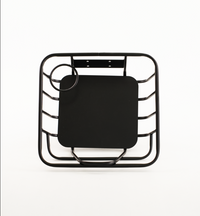 Fatbike Front Carrier Basket – Black Aluminum with Aluminum Insert & Cup Holder – Compatible with Ouxi V8/V20, EB2/EB4/EB8