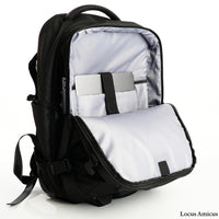 Locus Amicus Maximus Smart Travel Backpack – Luxe 2-in-1 Rugzak & Trolley (60L) met Weegschaal, USB-poort, Laptopvak & Vacuümpomp