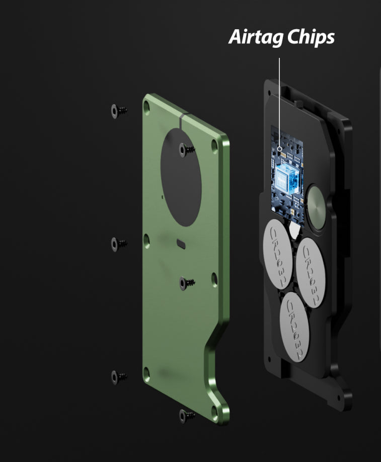 NYX Smart RFID Cardholder with Built-in Bluetooth Tracker – Olive Green | Locus Amicus