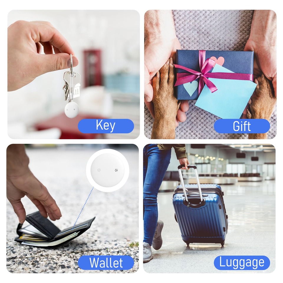 Locus Amicus Apple Find My Bluetooth Tracker – Smart Anti-Lost Device for Keys, Bags and Wallets