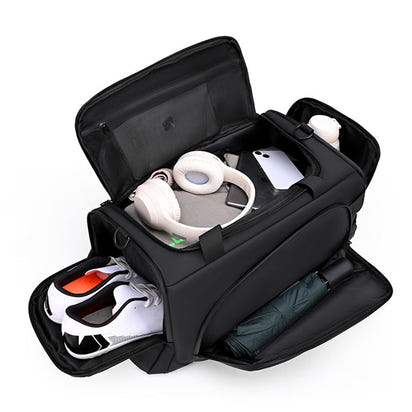 Locus Amicus KRONOS Duffel Bag – Waterproof PU Travel Gym Bag Athena Grey