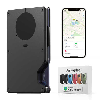 NYX Smart RFID Cardholder with Built-in Bluetooth Tracker – Midnight Black | Locus Amicus