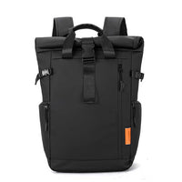 Trendy waterproof  Rolltop Laptop Backpack SELENE Titan Black