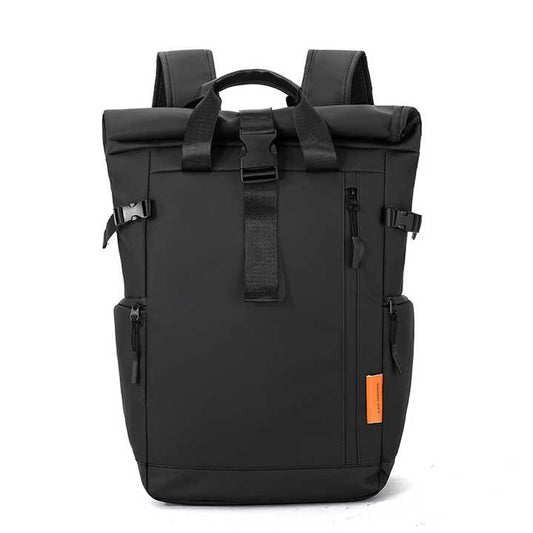 Trendy waterproof  Rolltop Laptop Backpack SELENE Titan Black