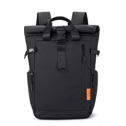 Trendy waterproof  Rolltop Laptop Backpack SELENE Titan Black
