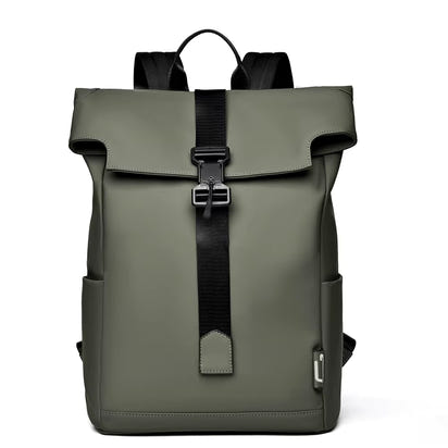 Premium Waterproof Rolltop Laptop Backpack NYX Olive Green