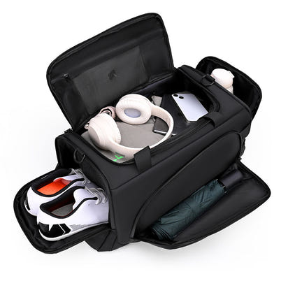 Locus Amicus KRONOS Duffel Bag – Waterproof PU Travel Gym Bag Titan Black