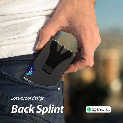 NYX Smart RFID Cardholder with Built-in Bluetooth Tracker – Midnight Black | Locus Amicus