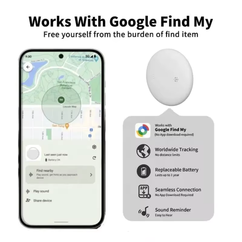 Locus Amicus Android Bluetooth Tracker – Smart Anti-Lost Device for Keys, Bags and Wallets (Works with Google Find My Device)