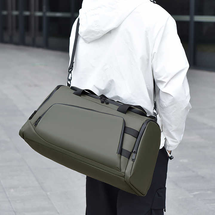 Locus Amicus KRONOS Duffel Bag – Waterproof PU Travel Gym Bag Athena Grey