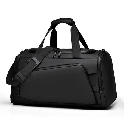Locus Amicus KRONOS Duffel Bag – Waterproof PU Travel Gym Bag Titan Black