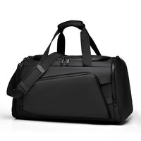 Locus Amicus KRONOS Duffel Bag – Waterproof PU Travel Gym Bag Titan Black