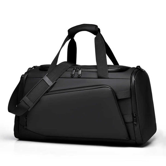 Locus Amicus KRONOS Duffel Bag – Waterproof PU Travel Gym Bag Titan Black