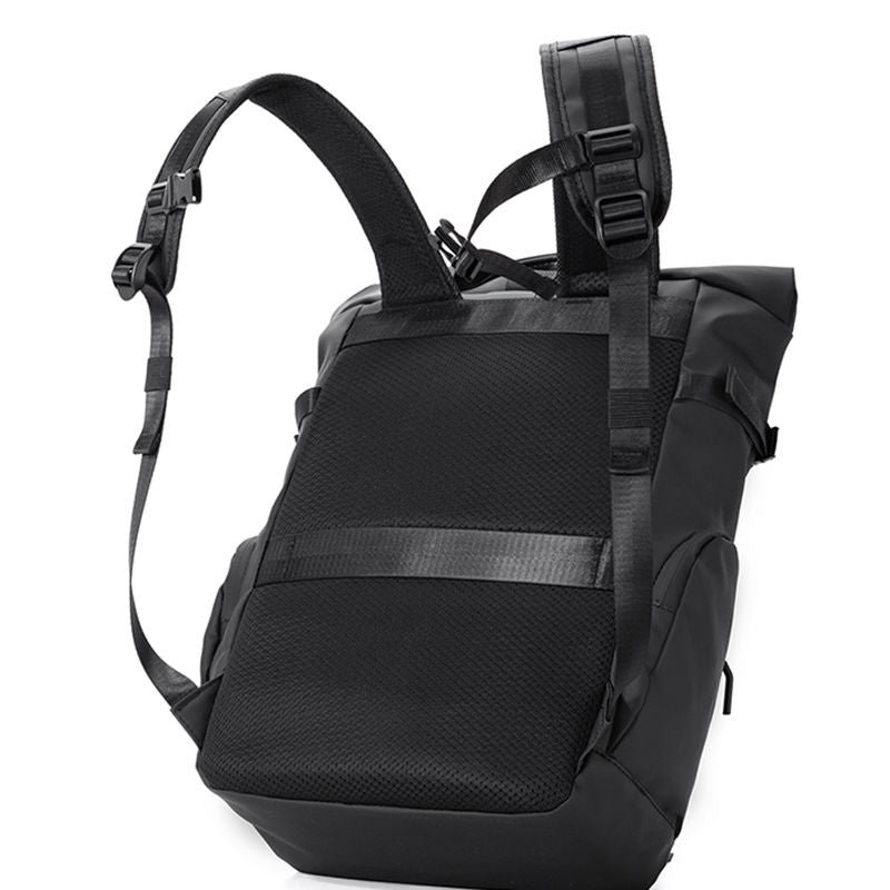 Trendy waterproof  Rolltop Laptop Backpack SELENE Titan Black