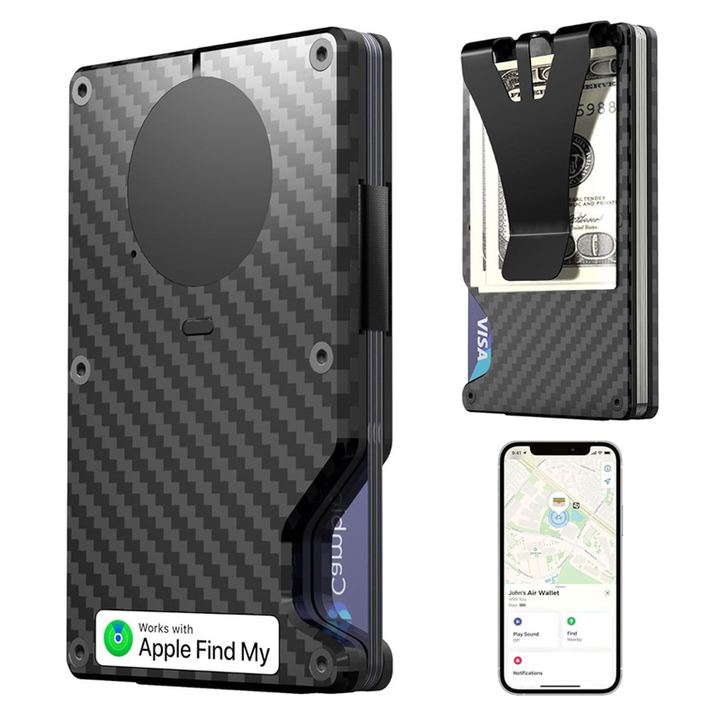 NYX Smart RFID Cardholder with Built-in Bluetooth Tracker – Carbon Edition | Locus Amicus
