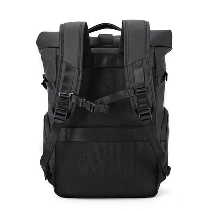 Trendy waterproof  Rolltop Laptop Backpack SELENE Titan Black