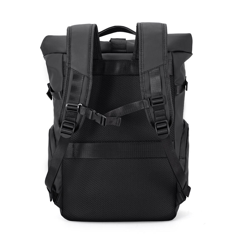Trendy waterproof  Rolltop Laptop Backpack SELENE Titan Black