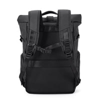 Trendy waterproof  Rolltop Laptop Backpack SELENE Titan Black