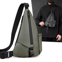 Locus Amicus HYDROS – Waterproof Crossbody Sling Bag for Men & Women (Steel Grey) | Anti-Theft Travel Shoulder Bag with Water Bottle Pocket