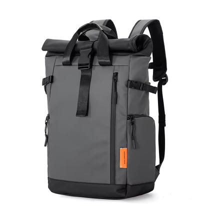 Trendy Waterprof Rolltop Backpack SELENE Steel Ash